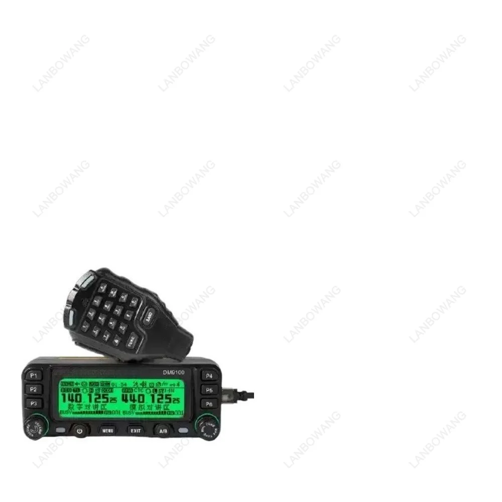 DM9100 UV Dual Band DMR Car Intercom 25W Digital Analog Mobile Radio GPS VHF UHF Transceiver For Self Driving Travel