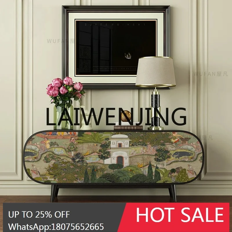 

Solid Wood Dining Side Household Restaurant Cupboard Living Room Storage Storage Home Entrance Cabinet Customized