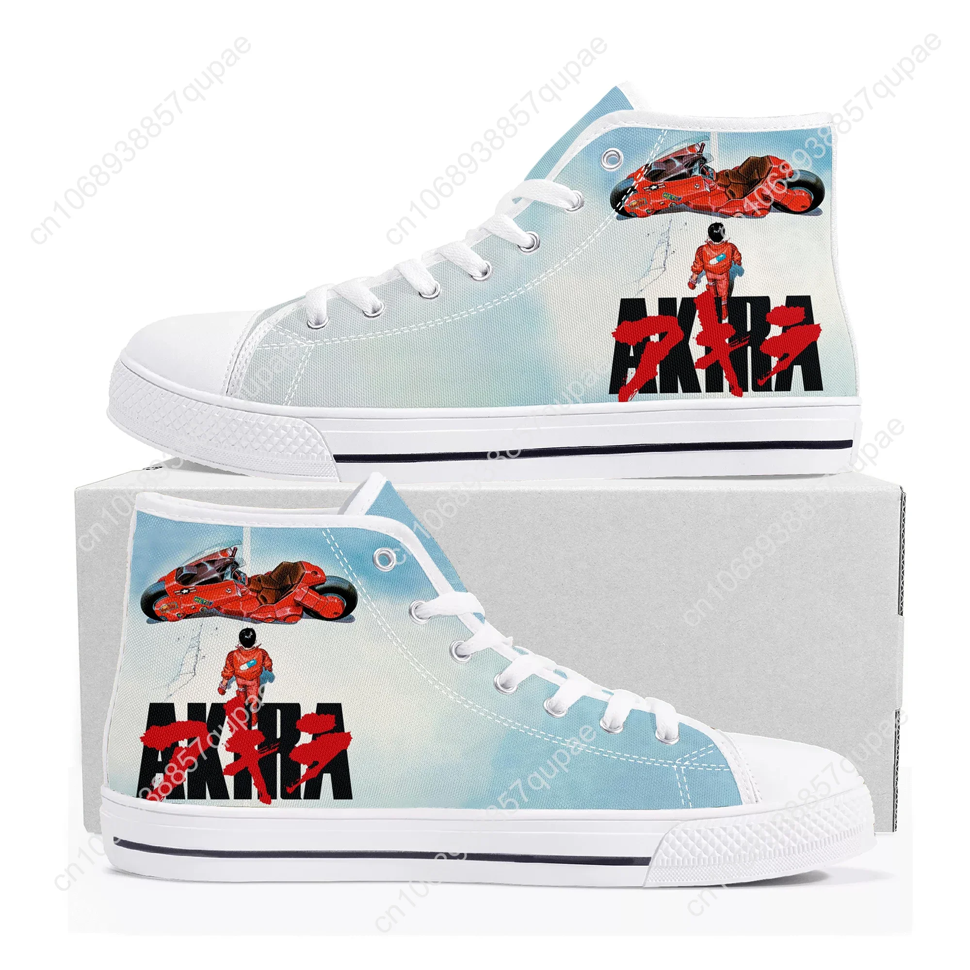 Akira Cartoon Anime High Top High Quality Sneakers Mens Womens Teenager Canvas Sneaker Custom Made Shoes Customize DIY Shoe 2