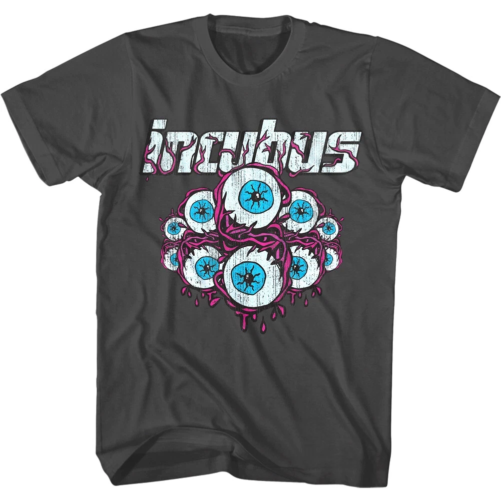 

Incubus Eyeballs Men's T Shirt Alt Rock Band Funk Metal Concert Tour Fashion Trend Y2K Men Clothing T Shirts