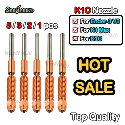 For Creality Quick-Swap Nozzle 0.2/0.4/0.6/0.8/1mm for K1 Max K1C Ender-3 V3 Hardened Steel Nozzle Upgraded High-Speed Printing