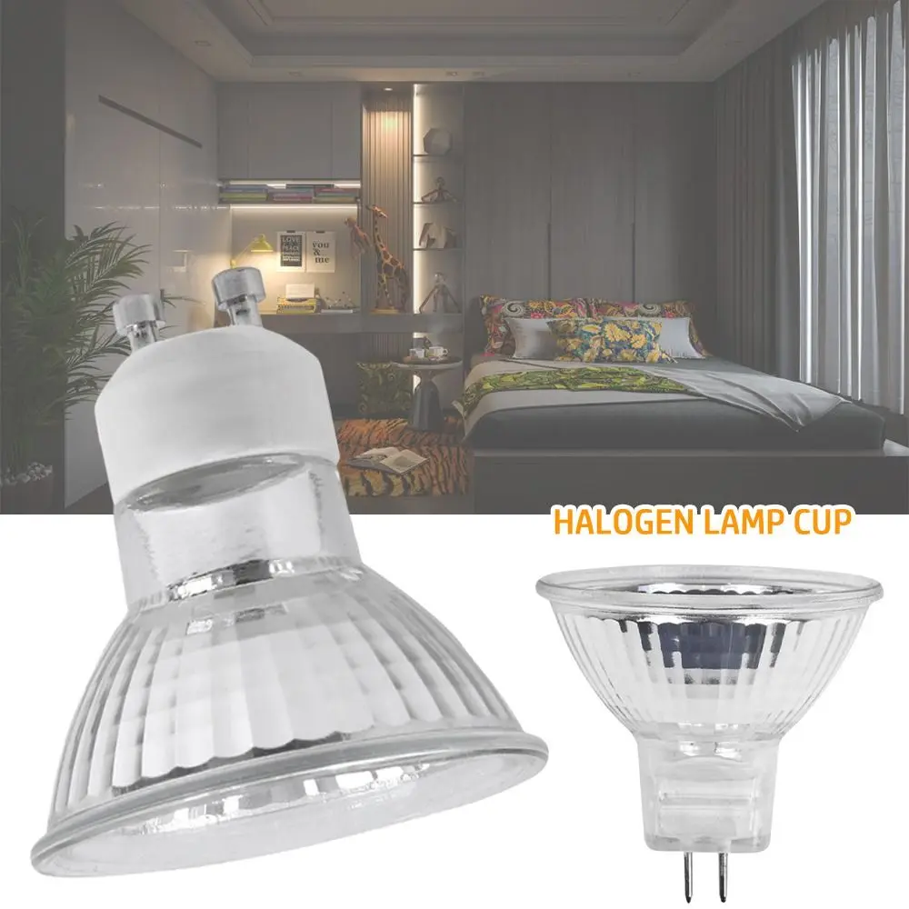 Home Reptile Heating Spotlight GU10 MR16 Halogen Lamp Cup 35w 50w Quartz Lamp Reptile Heating