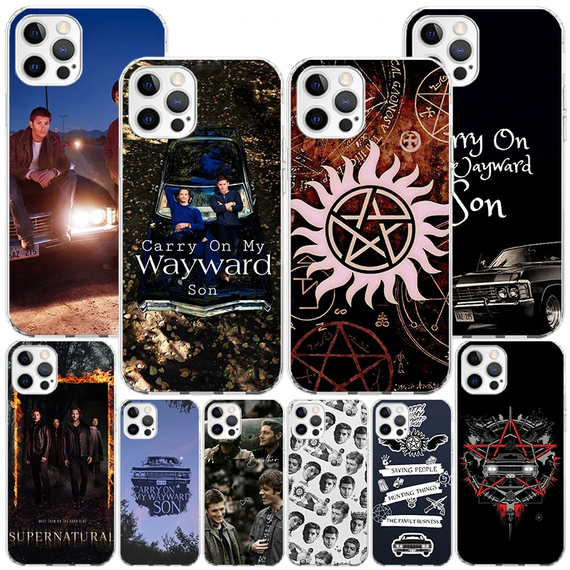 Babaite Supernatural SPN Dean And Sam Phone Case For iPhone 16 Pro Max 15 + 14 Plus 11 12 13 Mini Xs X XR 7 8 SE Personalized Gi