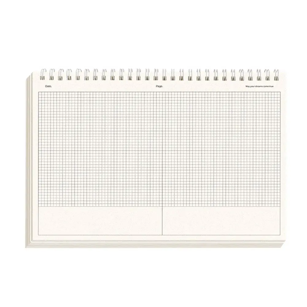 Multi-functional Thicken Paper Coil Notebook Grid/Horizontal Lines Partition Design Writing Memopad Mind Map Pad Students