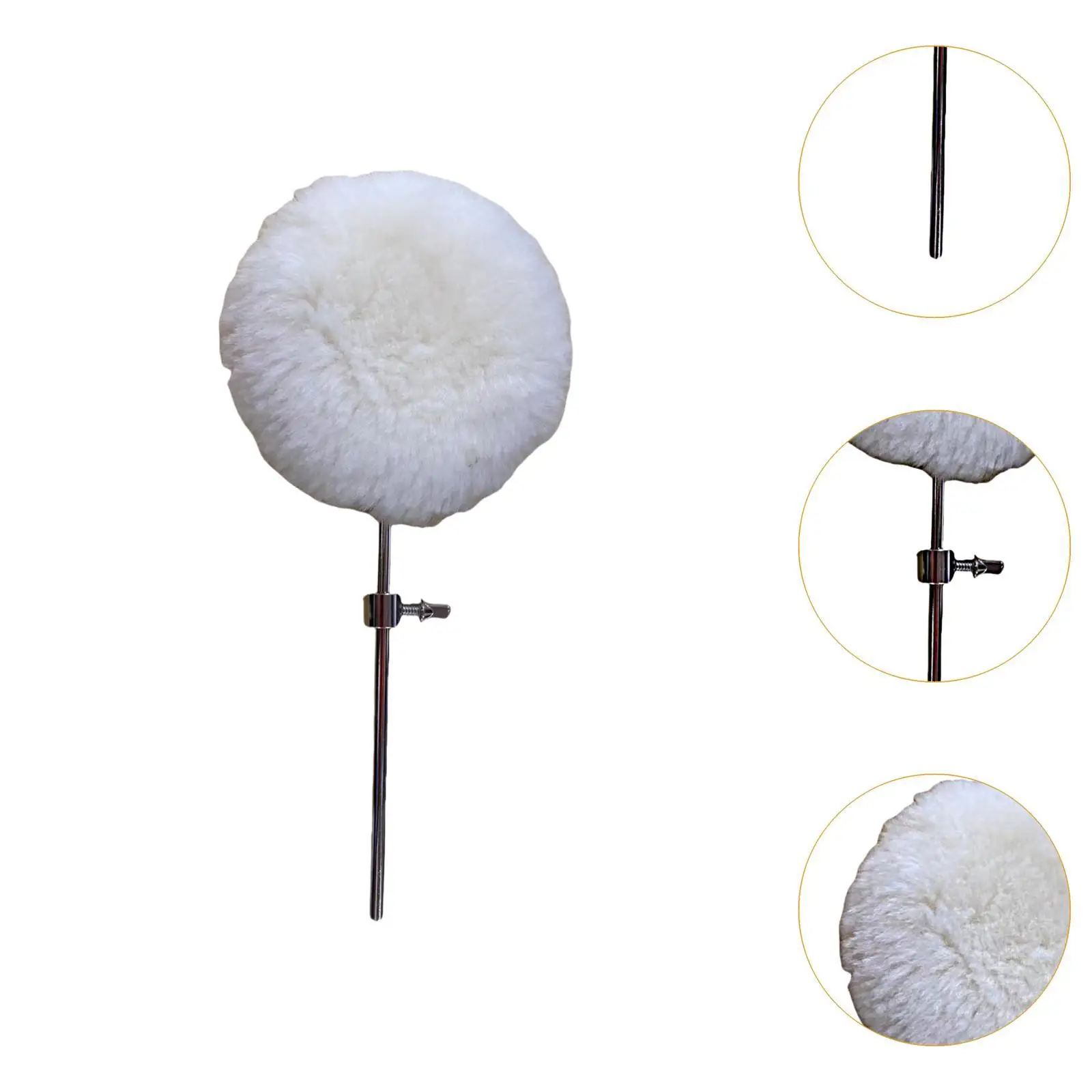 Lightweight Drum Pedal Beater with Ergonomic Handle for Beginner Jazz Drum Parts and Hardware Usage view 3
