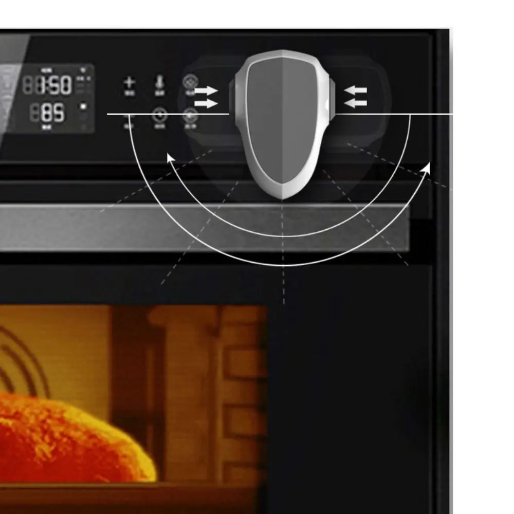Simple Anti-scald Oven Door Lock Rotatable Childproof Unisex Safety Locks Easy Installation ABS Protection Lock Cabinet