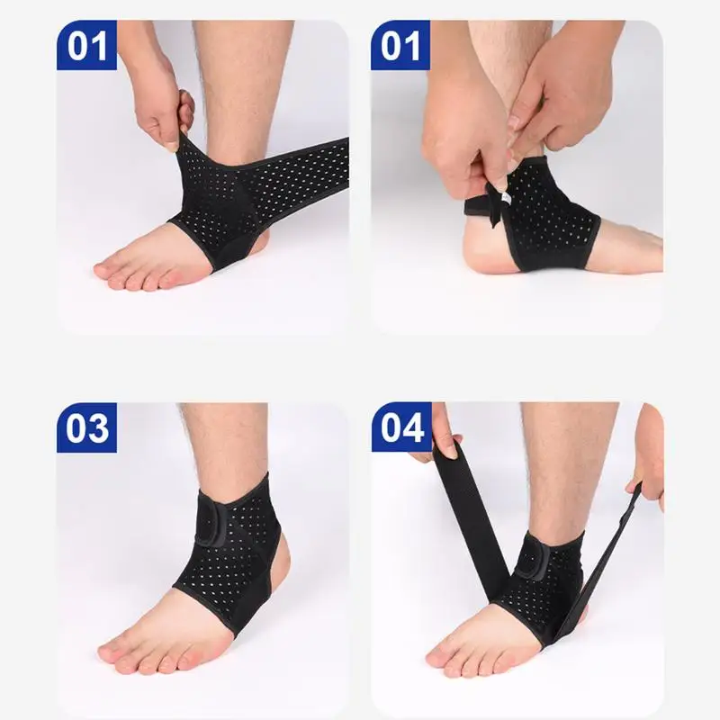 Ankle Brace Compression Sleeve Ankle Support for Women & Men Ankle Compression Sock for Sprain Swelling Plantar Protector Brace