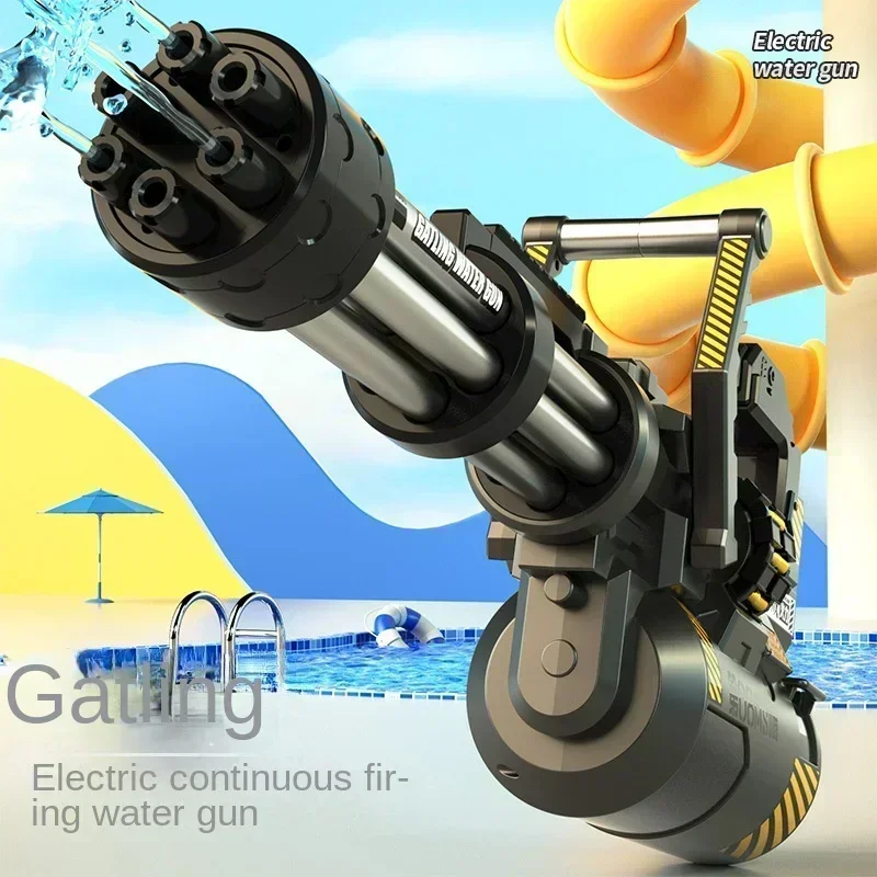 Adult Pool Party Props, Electric Gatling Water Gun Children\'s Electric Toys Passionate Water Gun Battles Birthday Gifts