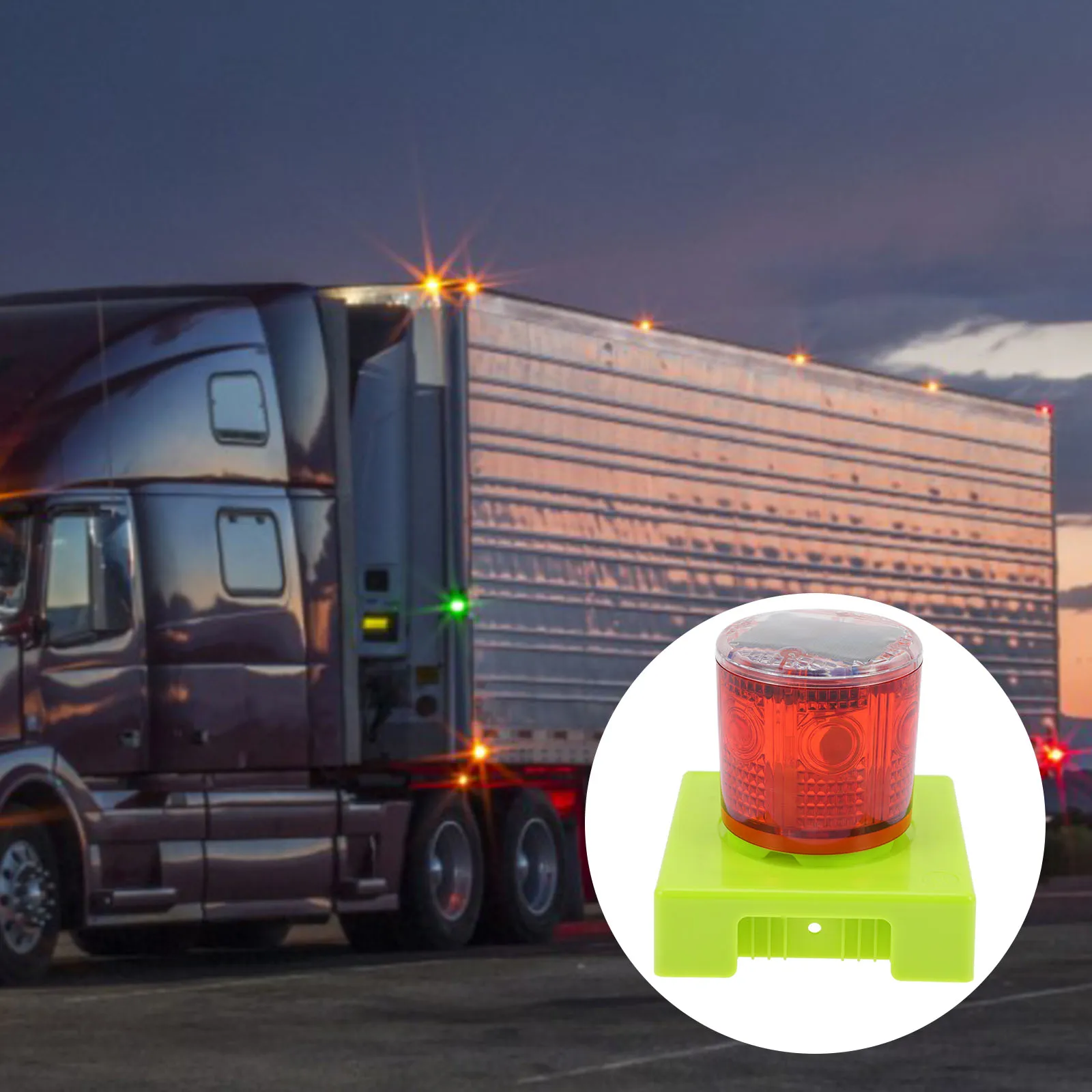 

Solar Strobe Warning Light Emergency Flashing Car Lights Traffic Beacon Rechargeable Solar Powered School