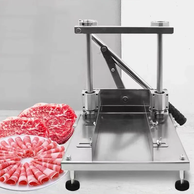 Slicer Frozen Meat Cutting Machine Vertical Lamb Cutting And Rolling