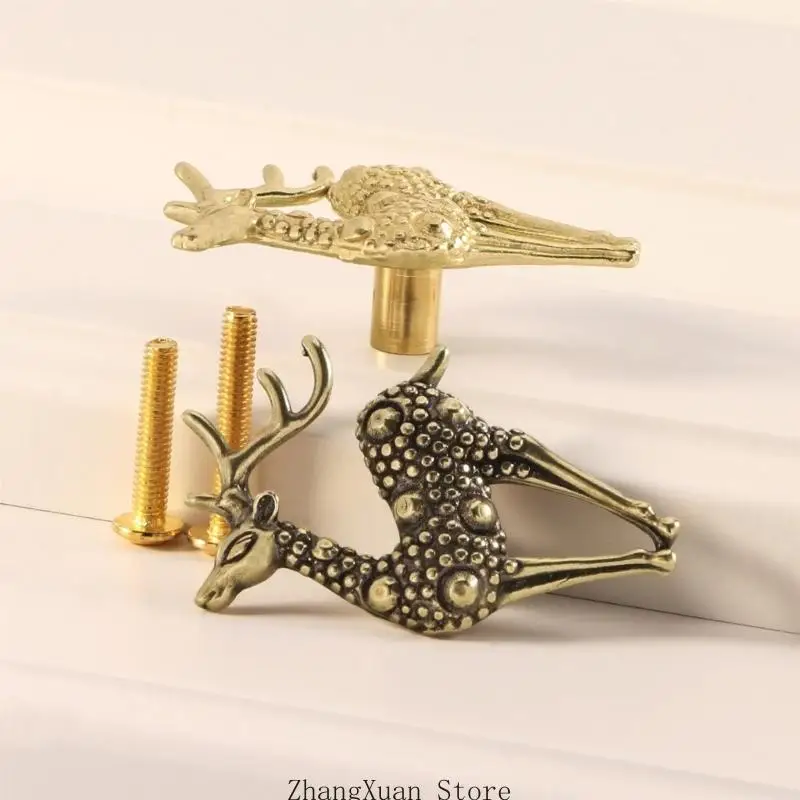 Deer Design Schrankgriff-Schubladenknöpfe für Kleiderschrank- und Nachttischmöbel 3XUF – Detail 9