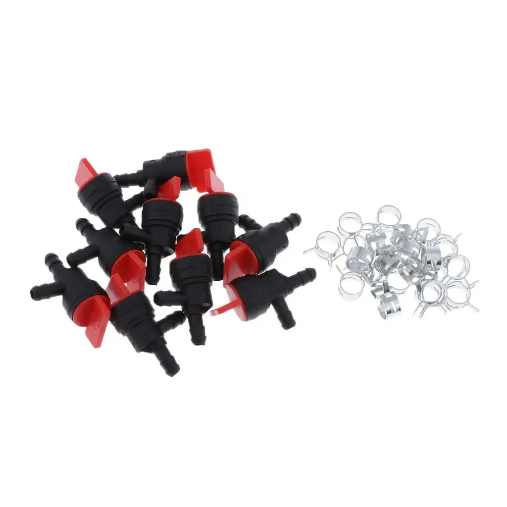 Plastic 90 Degree Fuel Shut Off Valve Durable Fuel Control Connector Shut Off Accessory for Small Engine Repair