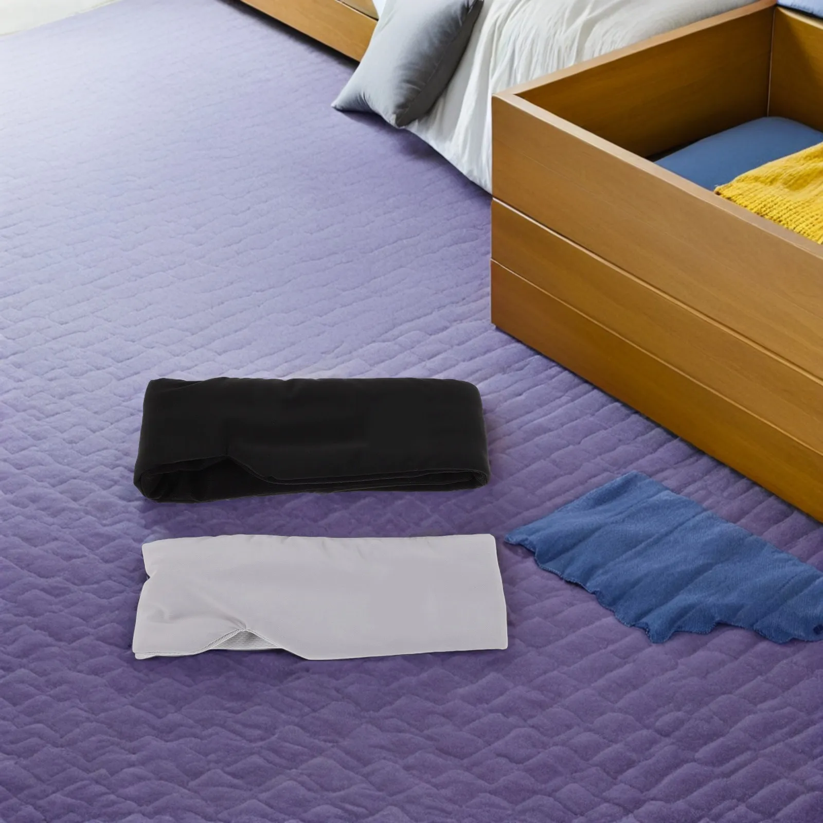 

2Pcs Sleep Mask Blackout Eye Cover Soft Breathable Double-Sided Design Portable Travel Nap Blindfold for Men Women Deep Sleep