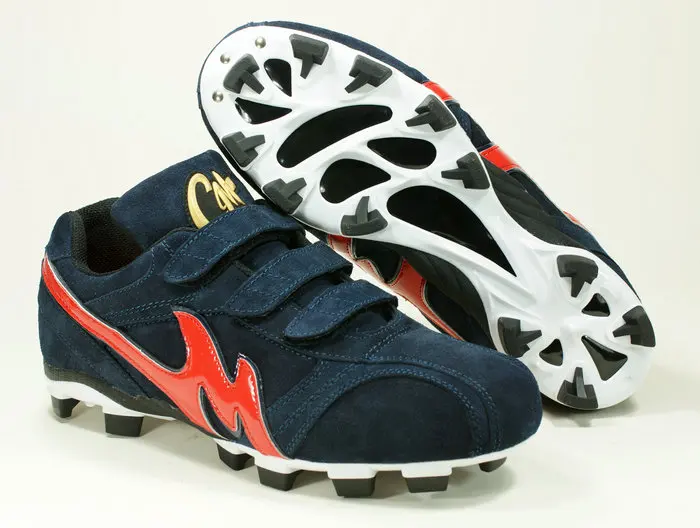Fixed Rubber Nail Baseball Shoes Full Cowhide Counter Grain Leather Deep Blue Milk White Red Black Green Five Colors Sports S...
