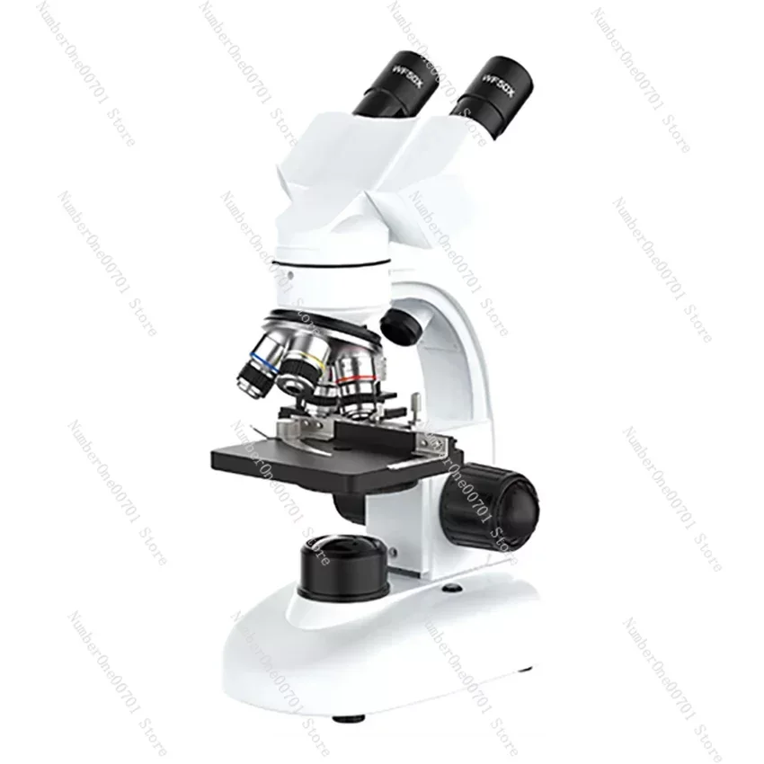 

Biological HD Microscope Digital LED Laboratory Wide Field of View 10x and 50x Laboratory Eyepiece Composite Microscope