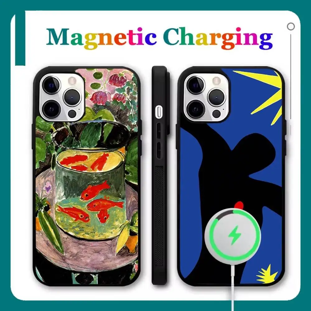 

Henri Matisse Art Phone Case For iPhone 17,16,15,14,13,12,11,Pro,Max,Plus,Mini,Air,SE New Magsafe Magnetic Wireless Charging
