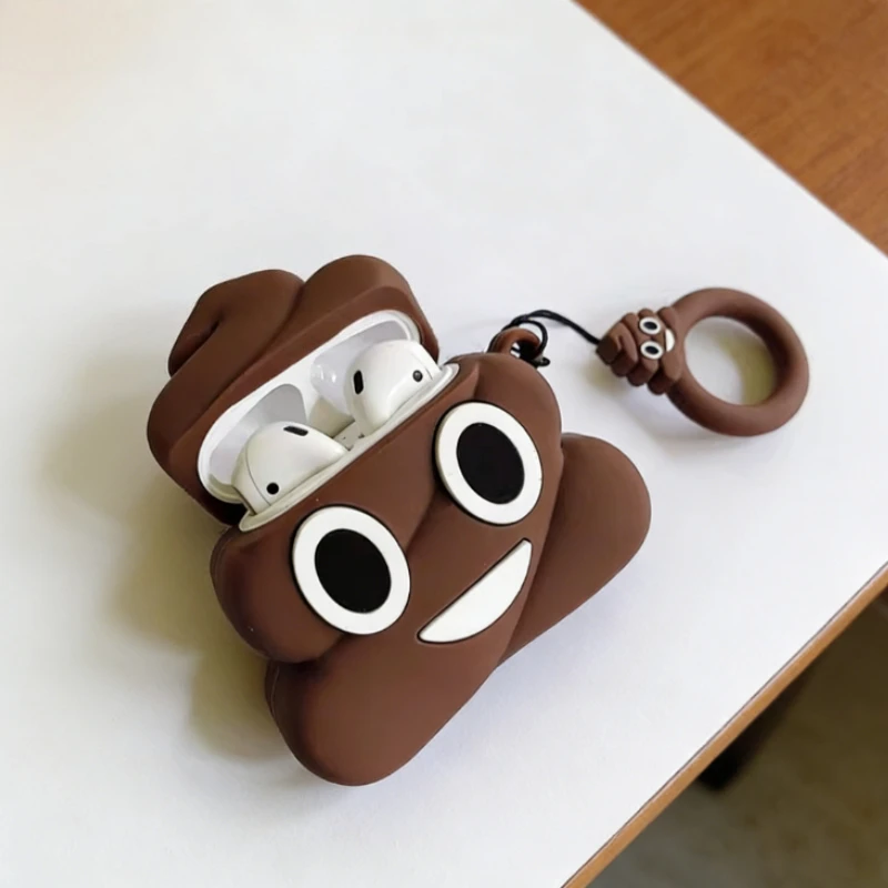 

Poop AirPods Pro Protective Case Personalized Cartoon Wireless Earphones Silicone Soft Case Accessory Suitable for AirPods 3