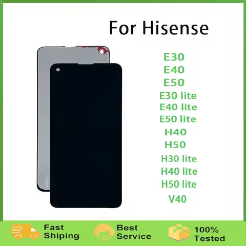 Full Screen For Hisense Infinity E30 E40 E50 Lite V40 H30 H40 H50 Lite LCD Display Touch Screen Digitizer Assembly Replacement