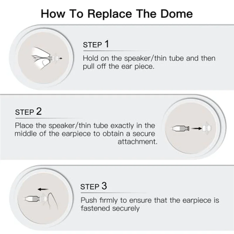 Hearing Aid Domes for Phonak Marvel & Paradise RIC BTE Models SDS 4.0 Small Open Dome 6mm 20 Pcs Pack,Small