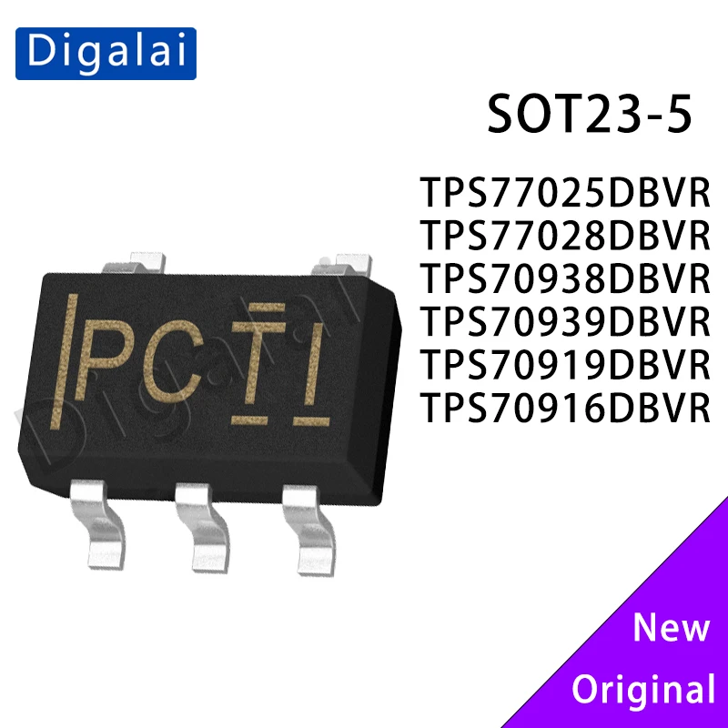 

TPS77025DBVR TPS77028DBVR TPS70938DBVR TPS70939DBVR TPS70919DBVR TPS70916DBVR LDO Linear Voltage Regulator IC 150mA Bulk Stock