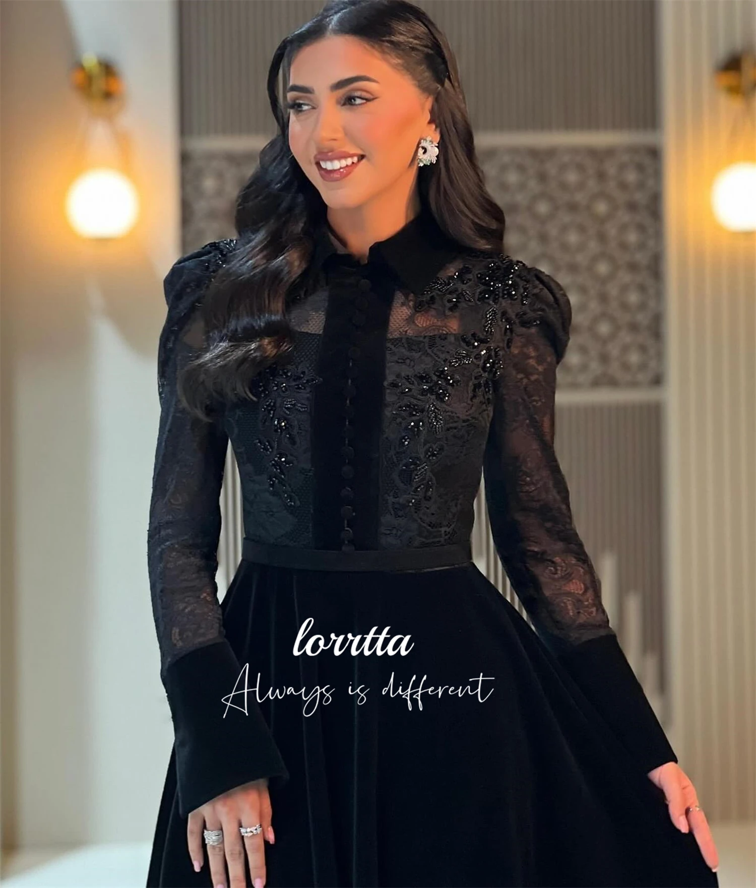 Loretta Maßgeschneidertes Abend-Luxuskleid 2025, luxuriöse Damen-Abendkleider, Damen-Grace-Kleider, Partykleider 	 فسات Mohamed Daug Menn Idea
