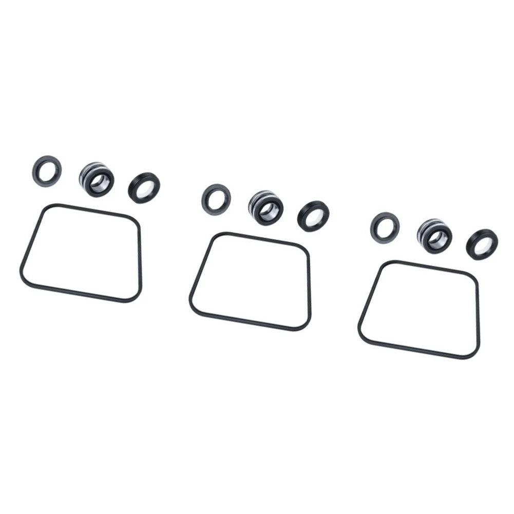 SP2600 Seal Kit Replacement For for Pool Pumps 1/3 Set Black Plastic 16.2 x 11 x 5 cm Built For for Harsh Pool Environment Use
