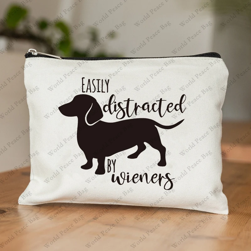 1pc Dachshund gifts,Dachshund Makeup Bag,Dachshund Gifts for Women,Dachshunds Cosmetic Makeup Bag,Wiener Dog Gifts