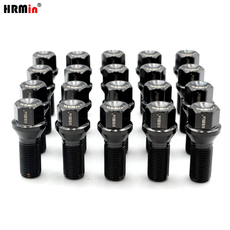 

HRMin Gr5 titanium wheel bolt M14x1.5x28-45mm Cone seat For Refitted vehicle ALFA ROMEO Masarati VW, Audi, Volvo etc.