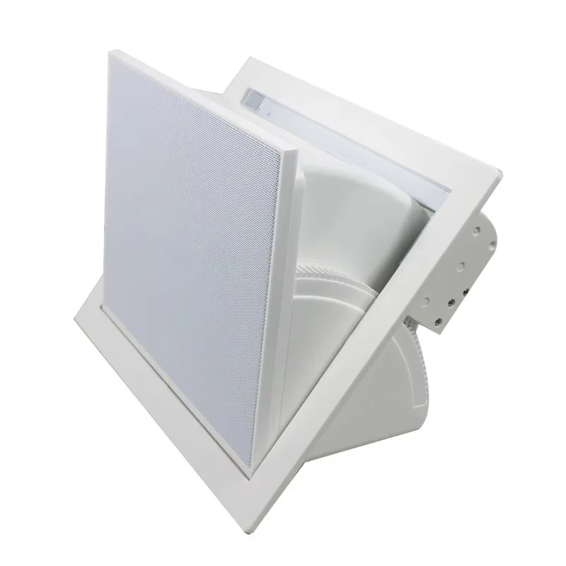 6.25 Inch 60W Motorized Ceiling Speaker 2 Way Coaxial Adjustable Angle Premium Home Theater Stereo Audio