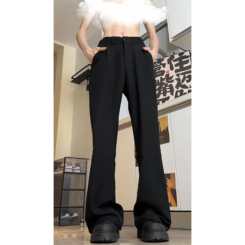 

Мужские летние тонкие брюки Naples Bla прямого кроя, элегантные, повседневные, из полиэфирного волокна, длинные