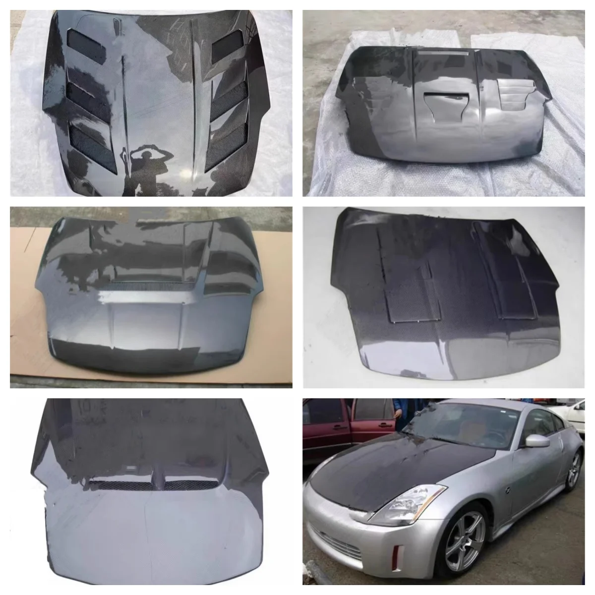 

Carbone fiber Engine Hood Body kit for Nissan 350Z Z33 Modified Bonnet Engine Cover Car Accessories