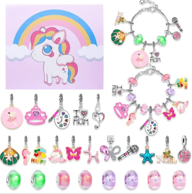 Christmas Countdown 24 Calendar Advent Surprise Christmas DIY Creative Combination Christmas Bracelet