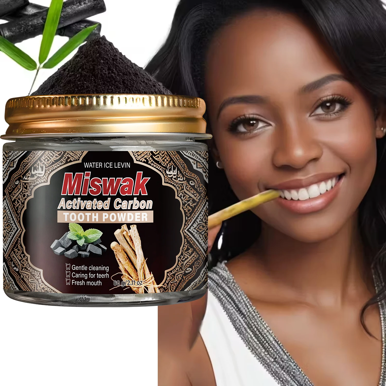 Activated Charcoal & Miswak To - Whitening Powder Activated recension och pris