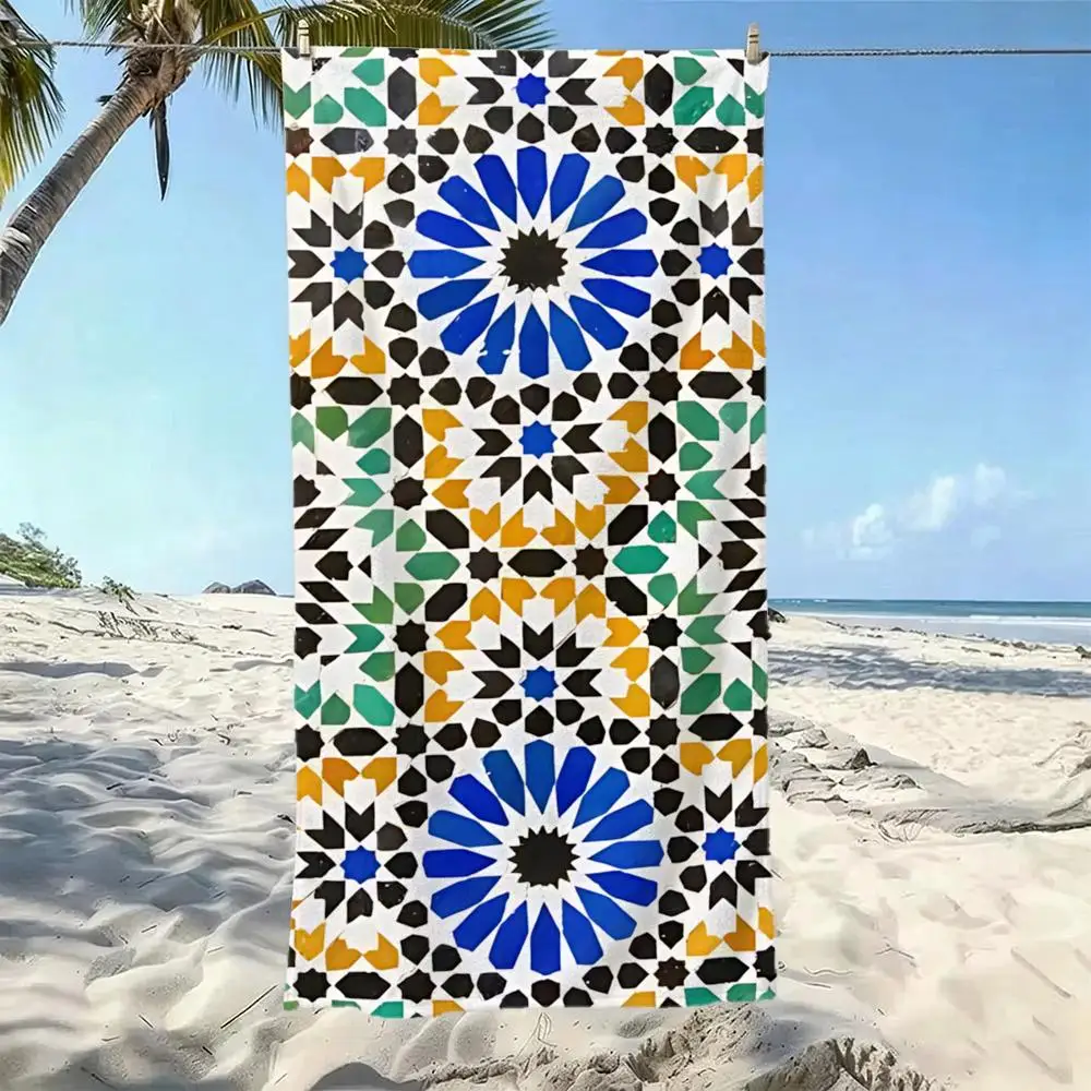 Moroccan Mosaic Towel Five-Star Hotel Quality Eco-Friendly Ultra Soft Thick Towels & Beach Towels