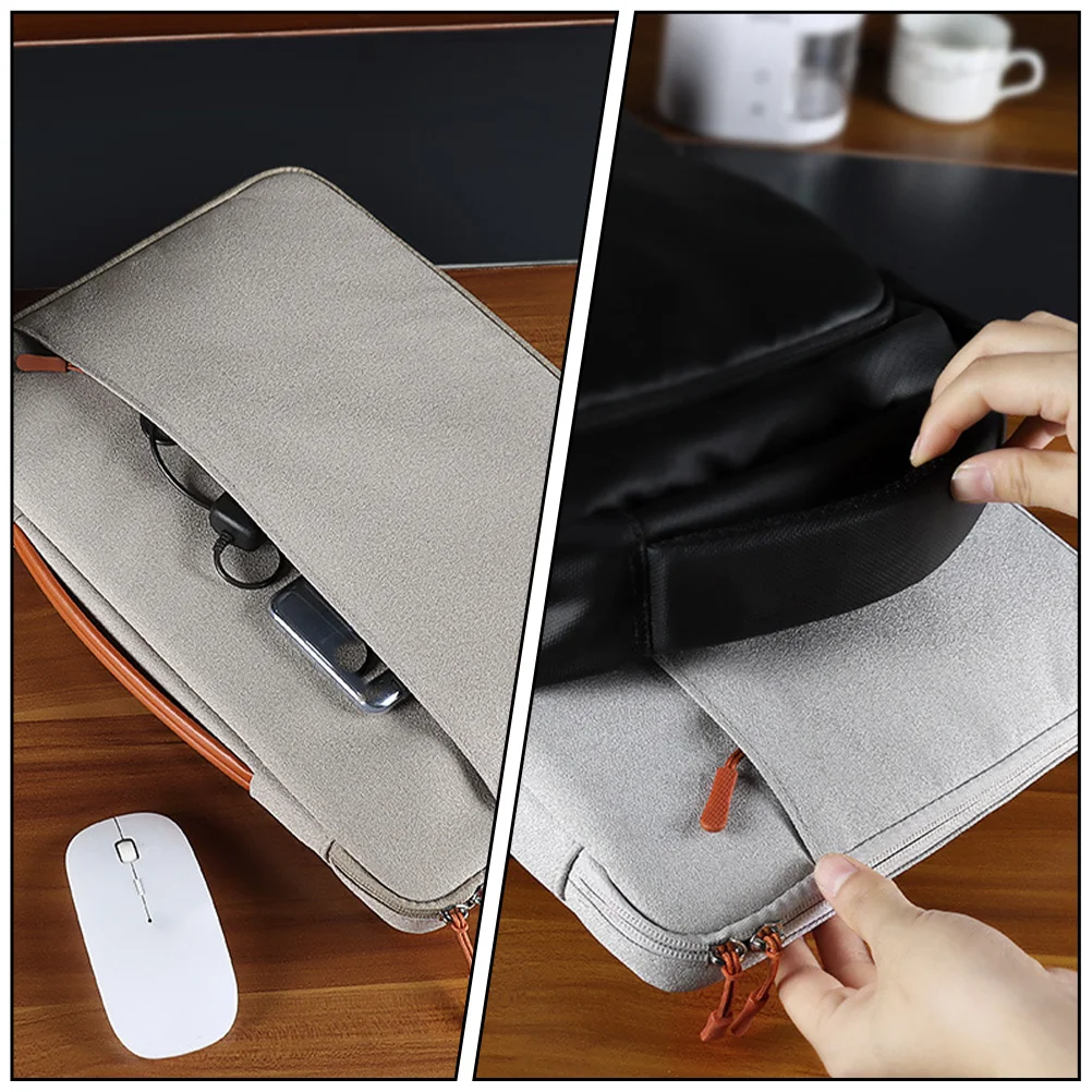 

Laptop Bag Premium Lining Shockproof Office Entertainment Business Smooth Zipper Thin Light Portable Notebook Storage