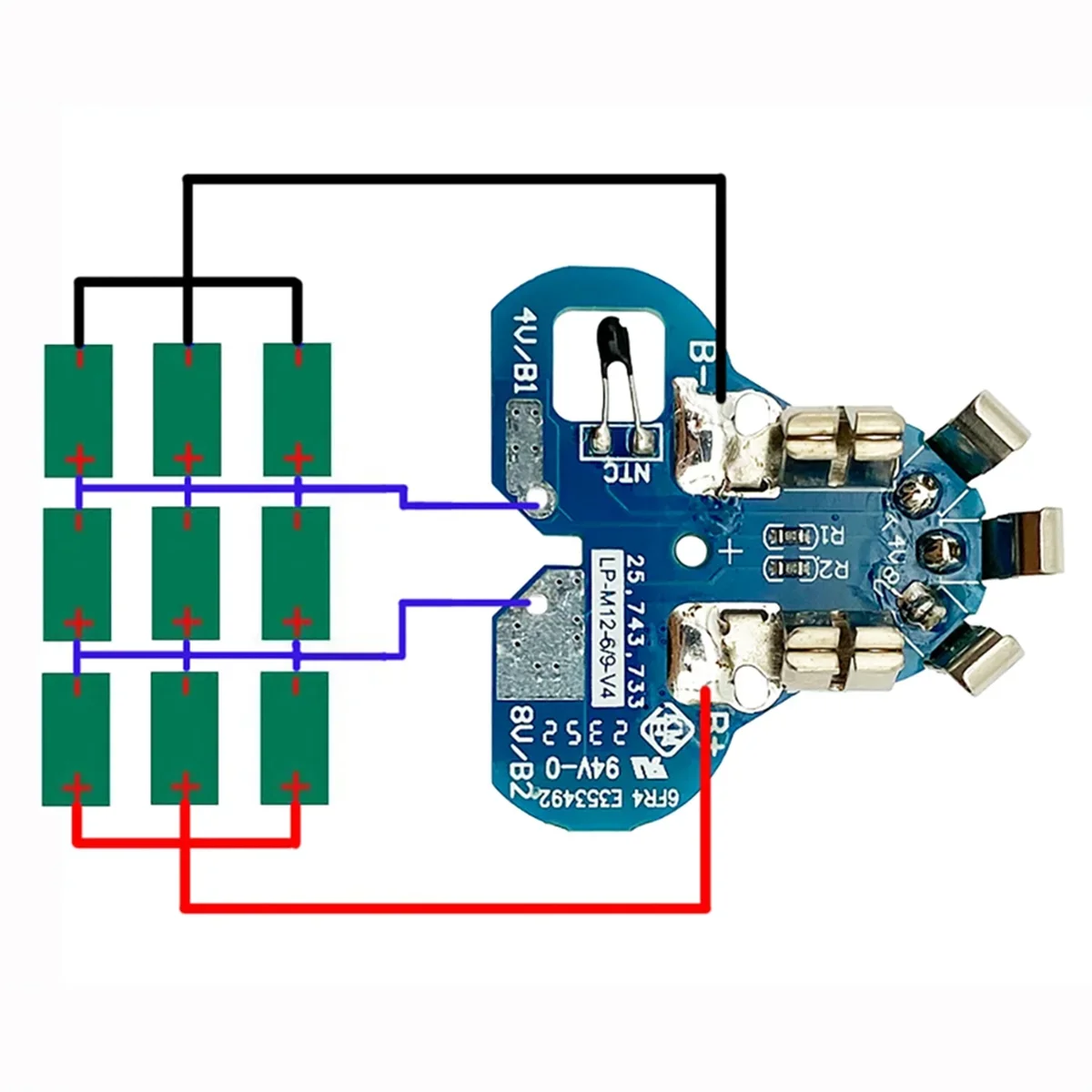 M12 Battery Case PCB Circuit Board 9 X 18650 Shell for Milwaukee 12V 10.8V 3.0Ah 48-11-2411 Li-Ion Battery Housing