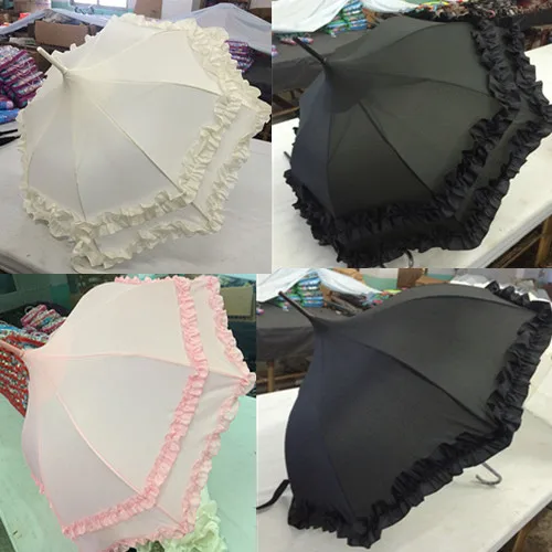 

UV protection long handle Korea, single double-layer lace pagoda type LOLITA princess umbrella, umbrella
