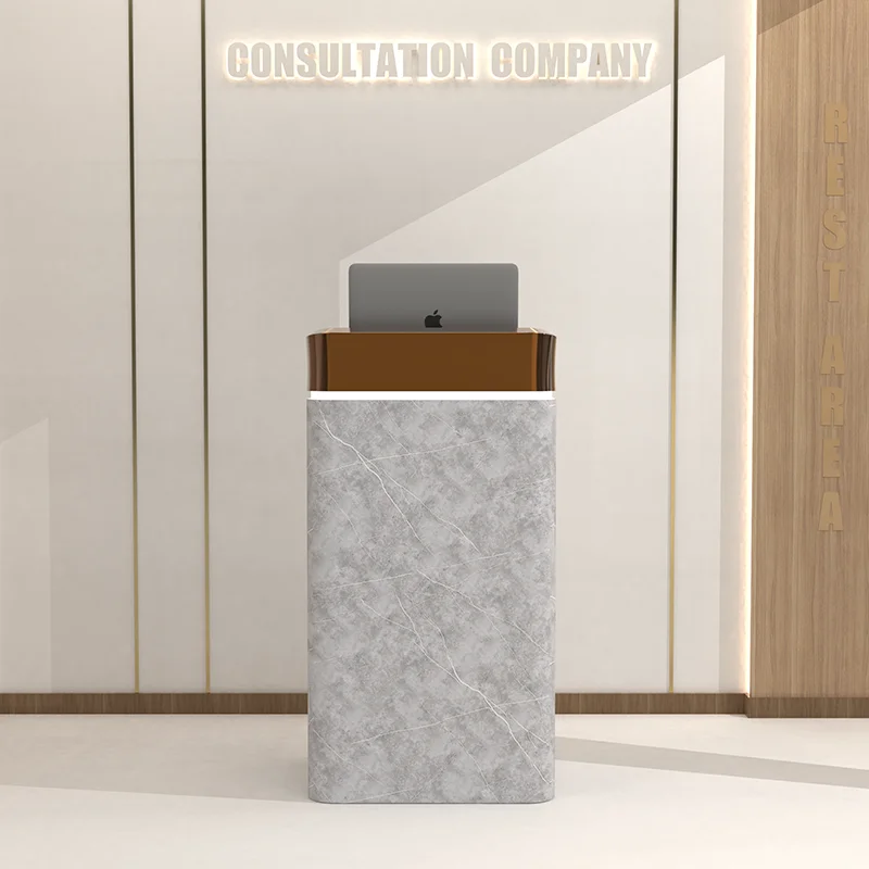 

Современная стойка регистрации, касса, кассовый аппарат, стойка регистрации, бизнес-простая офисная мебель, шкаф LLRD