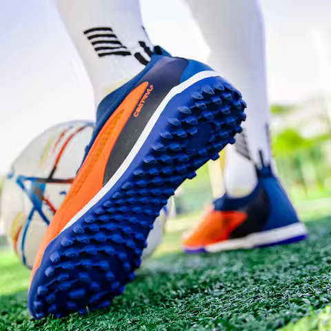 Men New TF Football Boots Sneakers Society Field Resistant Adult Breathable Male Soccer Shoes Training Top Quality Studded