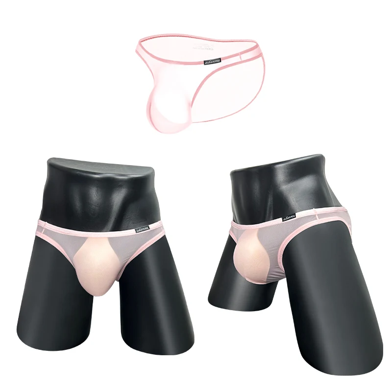 Sexy Safari Panties Underpants Mini Slip Brief Men Lingerie Men's Mesh Briefs Low Underwear Bikini Ultra Thin Tight Men's Briefs