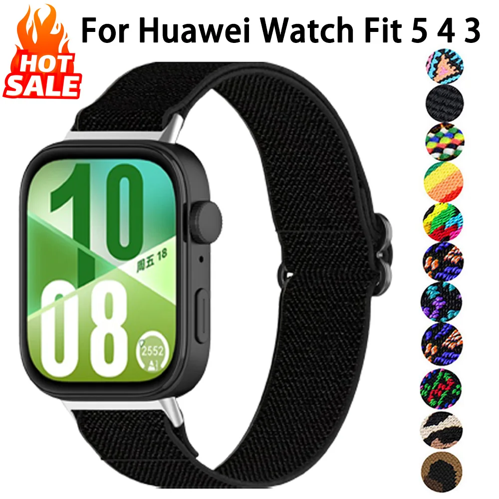 Nylon Loop Strap For Huawei Watch Fit 5 4 3 SmartWatch Sport Bracelet Correa HUAWEI Watch Series Fit 5 4 Pro Band Accessories