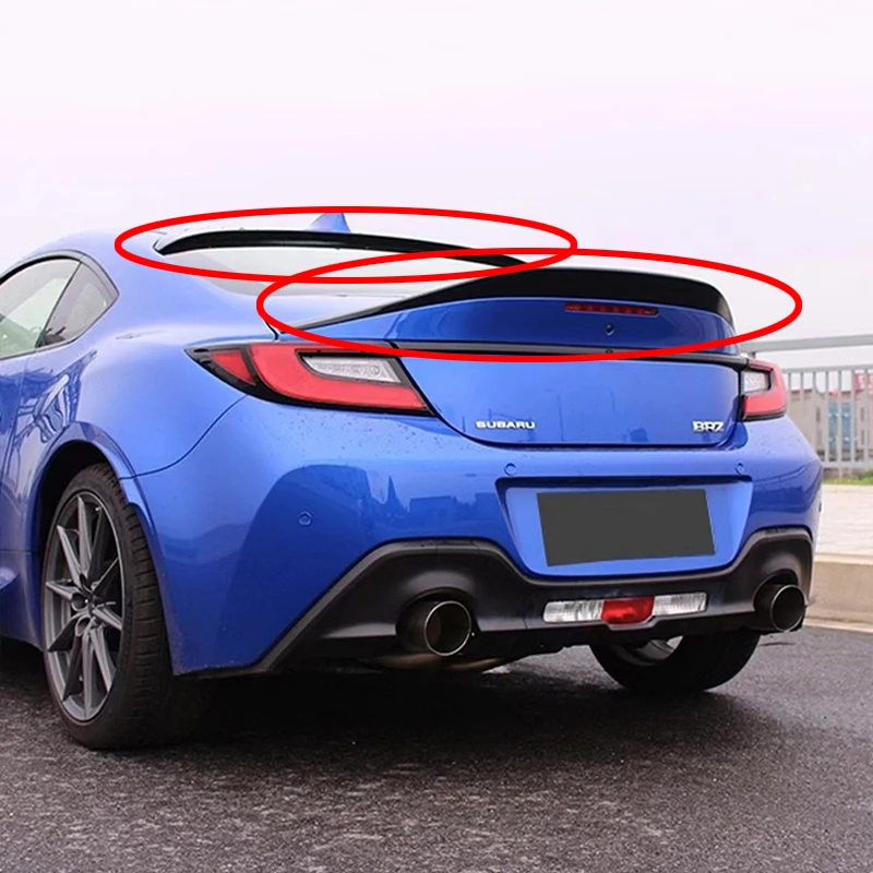 

Suitable for Toyota 86 GR86 ZA86 rear trunk lid spoiler rear window roof spoiler black body sports modification kit