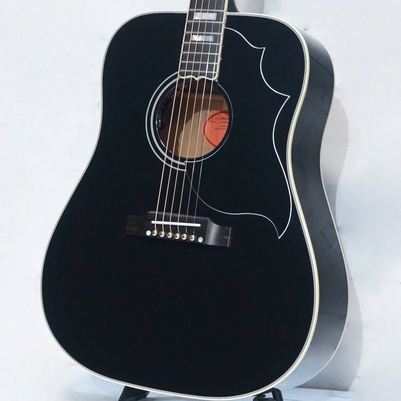 Made of  Hummingbird Custom Ebony  Acoustic Guitar