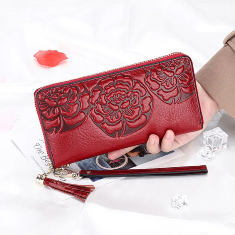 Women wallet luxury brand high quality women purse and wallet high quality genuine leather clutch bag fashion Women's bag