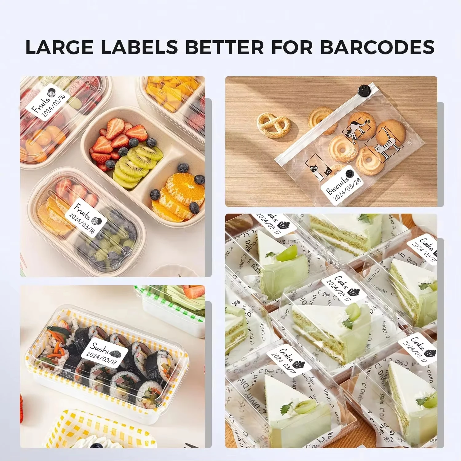 Premium Thermal Labels 30x20mm - Glossy Waterproof Stickers for Business Barcodes & Product Packaging