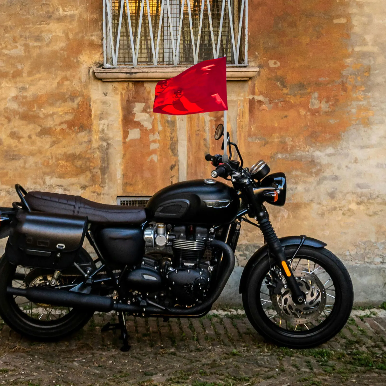 

Telescopic Adjustable Stainless Steel Motorcycle Flagpole Rod for Dirt Bike Off-Road Street Bike Visibility Oil Collection Drum