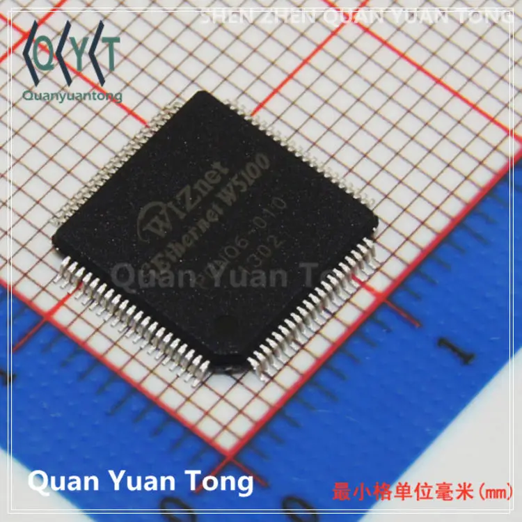 New W5100 Ethernet control chip integrated circuit patch electronic component BOM
