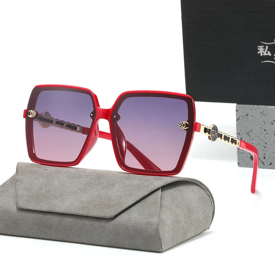 

2025 New Fashion Oversized Sunglasses Women Large Frame High Quality Sun Glasses Light Luxury Designer Sunglass Gafas De Sol