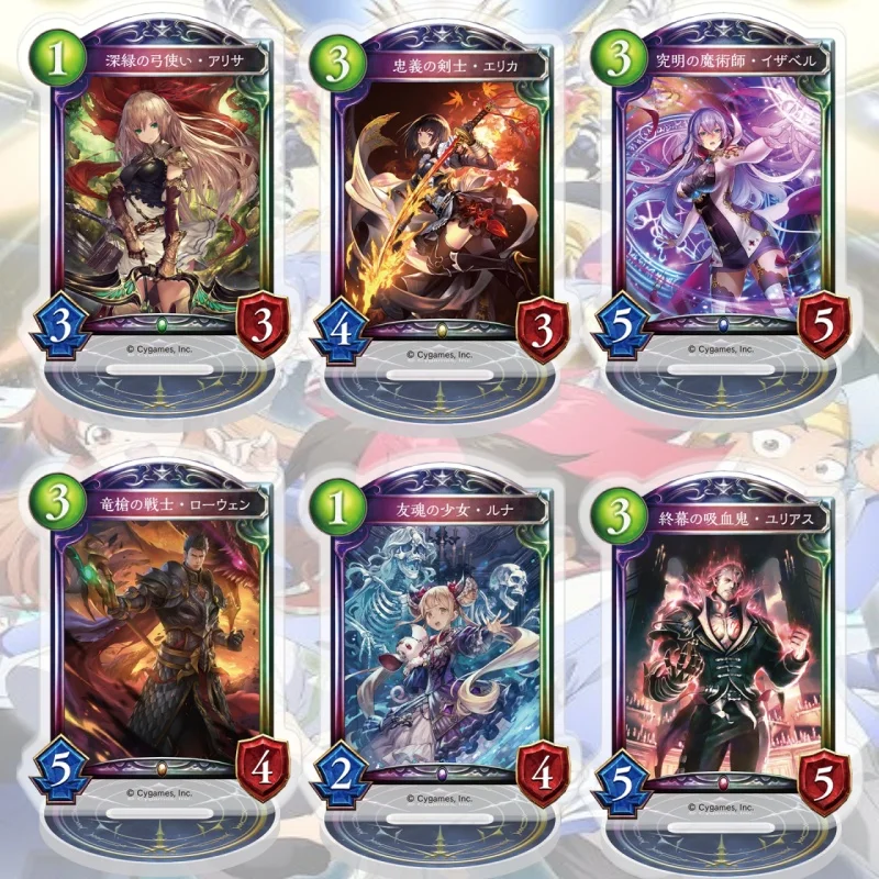 

Shadowverse 15CM Acrylic Figure Stand Figure Desktop Ornament Collecting Accessories Keychain Festival Christmas
