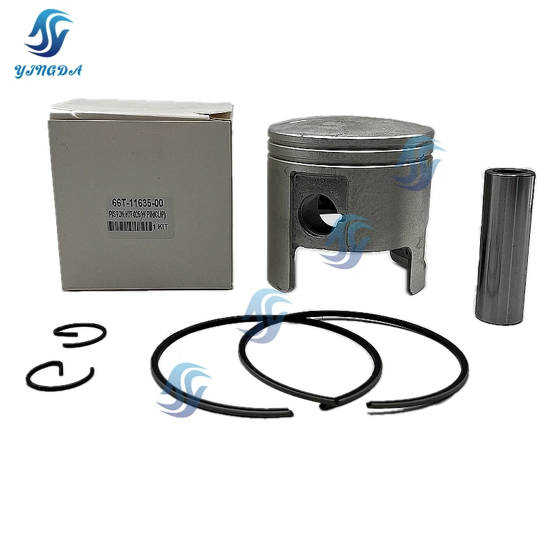 

Boat engine Piston kit (0.25Mm O/s) +0.25MM for Yamaha Outbaord Motor 2T 40HP 80.25mm 66T-11635 Ring 66T-11635-00